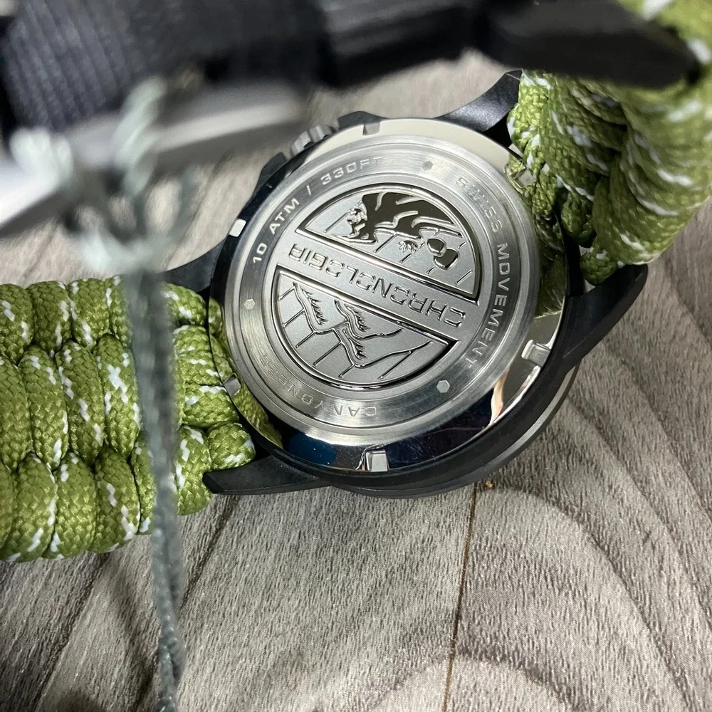 Chronologia Canyoneer 94024-E Granite Paracord‎ Watch – New with Headlamp